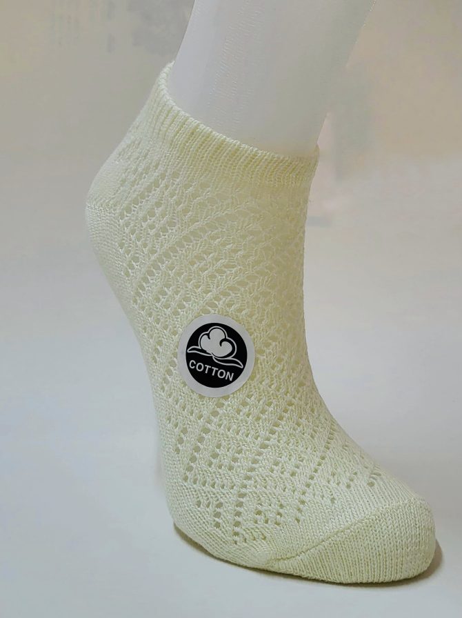 Fileli Kadın Görünmez Sneaker Patik Çorap (5'li)
