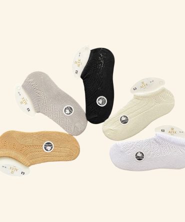 Fileli Kadın Görünmez Sneaker Patik Çorap (12'li)